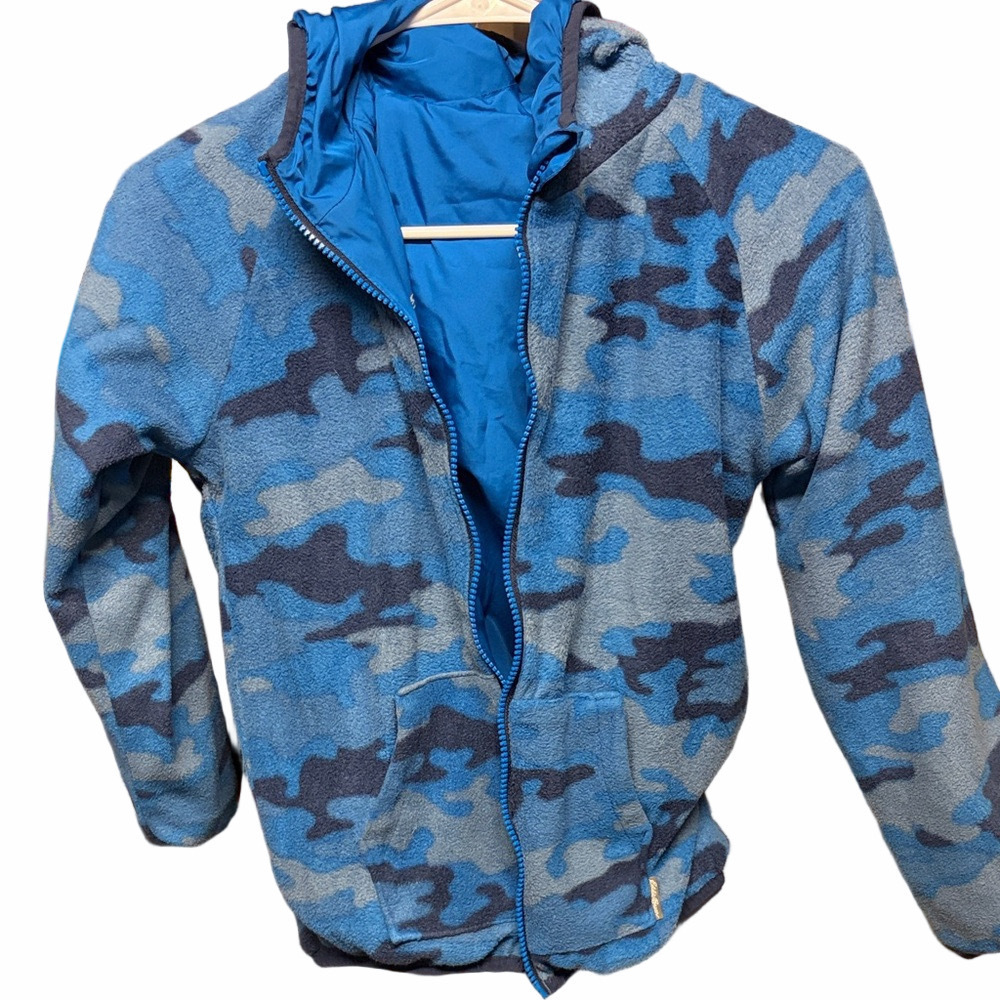 Eddie Bauer Youth Reversible Hoodie Jacket | EUC | Sz L-XL - Picture 3 of 5